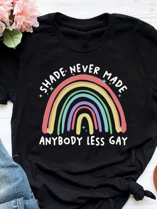 Tops - Rainbow Pride Month LGBT Shirt, Support Tee, Pride Shirt Gift